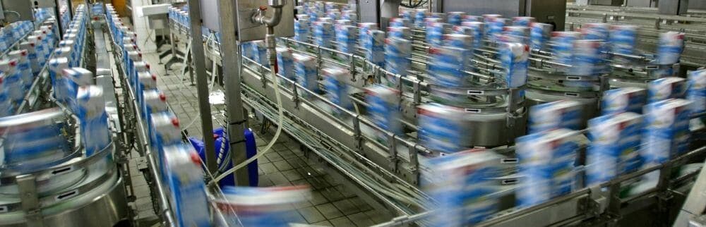 Bottling line at The Lab Zone manufacturing facility
