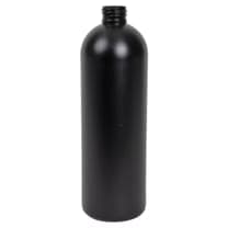 Black HDPE Bullet Bottle