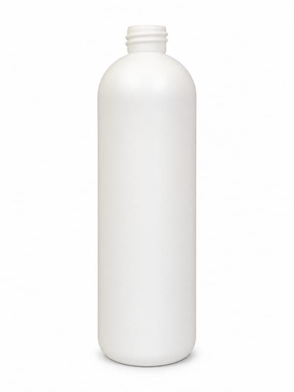 White HDPE Bullet Bottle