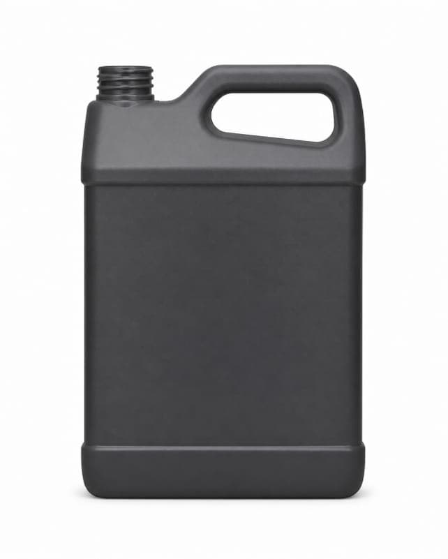 Black HDPE F-Style Bottle