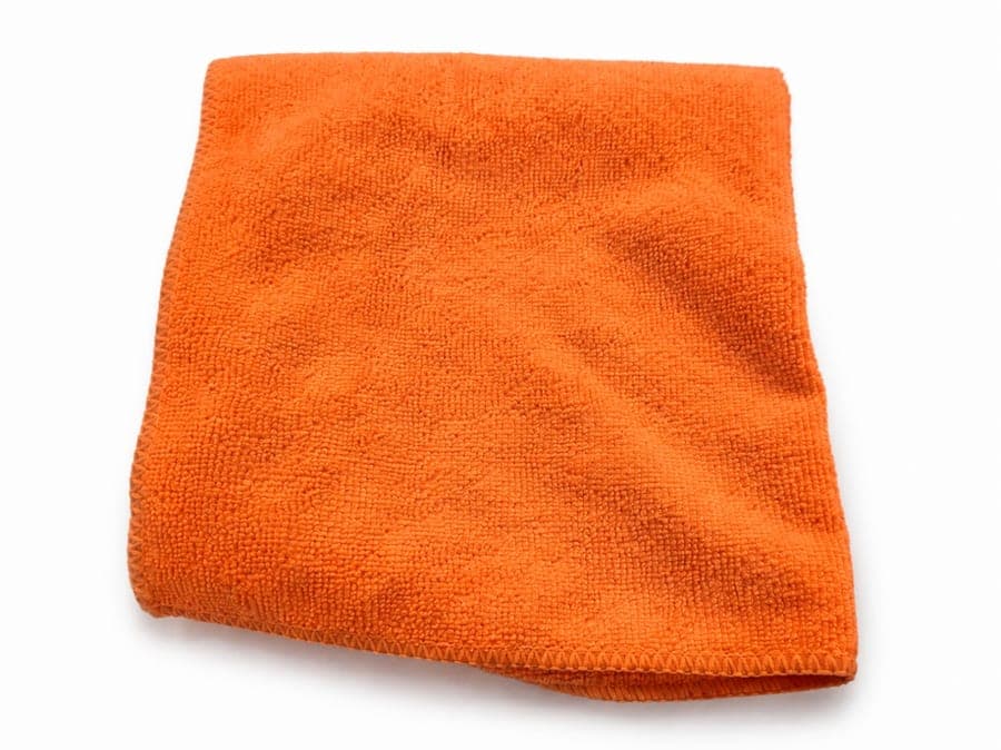 Orange Edged Microfiber Cloth